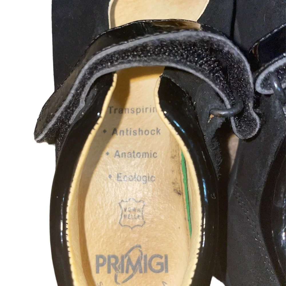 Primigi Girls Black Dressy shoes Sparkling gem details size 1 Suede